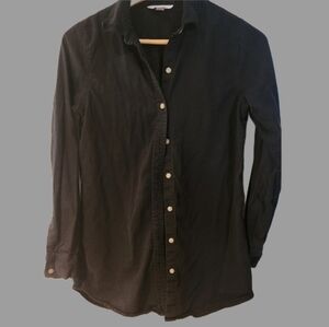 Joe Small Black Classic Button Up Womens Clean‎ Lines